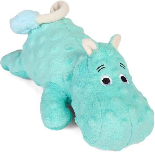 DODODOLA Cute Stuffed Hippo Dog Toys Squeaky Dog Toys with Crinkle Paper Dog Plush Toys for Large Breed Dog Chew Toys for Small, Medium, Large Dogs-PawvioPets
