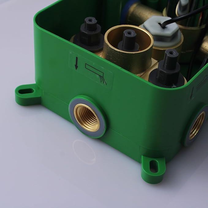 Digital Display Chrome Shower System with 12 inch Ceiling Mounted Shower Head and 8 inch Wall Mounted Shower Head, with Handheld Shower-PawvioPets