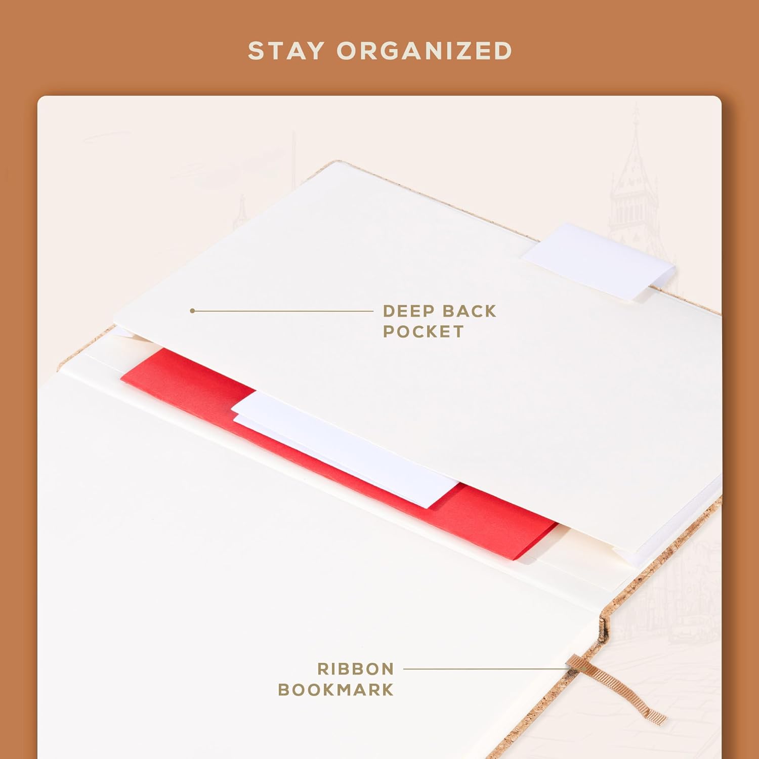 BEECHMORE BOOKS Lined Journal Notebook, 8.5 x 11.5 inch, A4 160 Lined Pages, Hardcover Leather Journals for Women, Men, Writing and Notebooks for Work - 120 GSM Thick Paper, Gifts Box Included