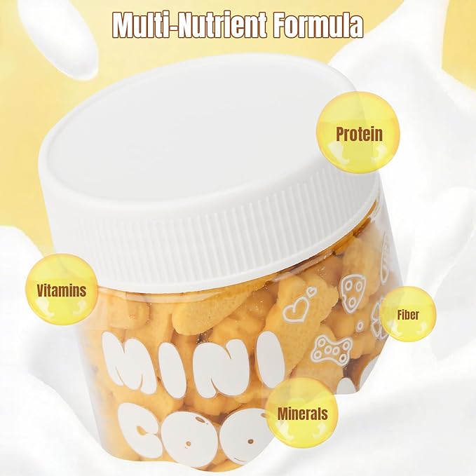 Abizoo Hamster & Gerbil Treats, Crunchy Baked Hamster Snacks with Carrot and Yeast, Natural Training Reward Chew Treats for Small Animals, Supports Digestion and Dental Health-PawvioPets