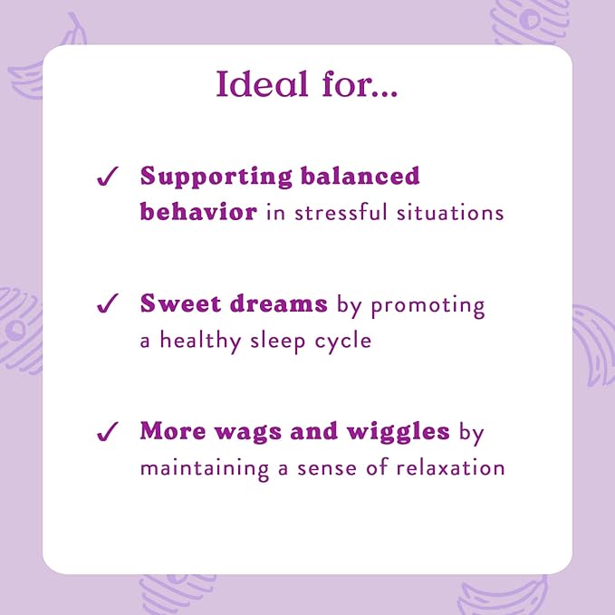 Bocce's Bakery Calming Supplement for Dogs, Daily Chews Made in The USA with Chamomile, Lemon Balm, L-Theanine & Melatonin, Supports Stress, Peanut Butter & Honey, 60 ct-PawvioPets