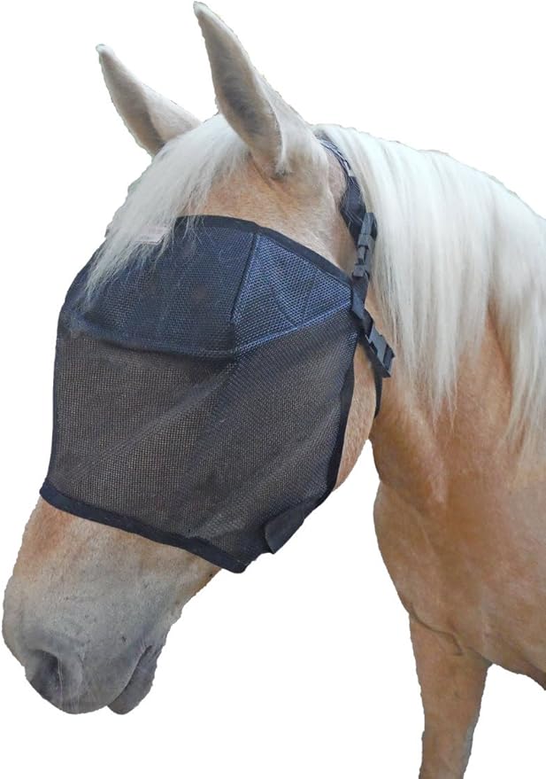 EquiVizor 95% UV Eye Protection (Mini) Standard Horse Fly Mask - Help with Uveitis, Corneal Ulcer, Light Sensitivity. Designed to Stay On Your Horse, Off The Ground.-PawvioPets