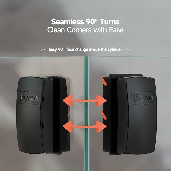 Elyron Dual Scraper Magnetic Aquarium Cleaner,Strong Magnetic Fish Tank Cleaner & Aquarium Algae Scraper for Glass/Acrylic Tanks (Small for ≤1/2" (12mm) Thick Glass)-PawvioPets