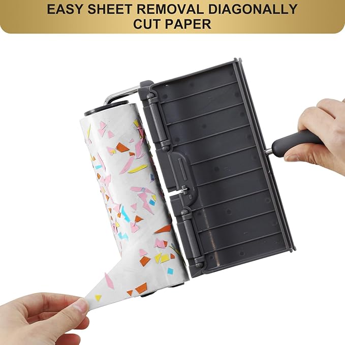 Fedicelly Lint Rollers Pet Hair Extra Sticky Furniture,Cat Dog Hair Remover Laundry Clothes Carpet, 6.3 inches Wider with 320 Sheets Large Lint Remover Brush for Couch-PawvioPets