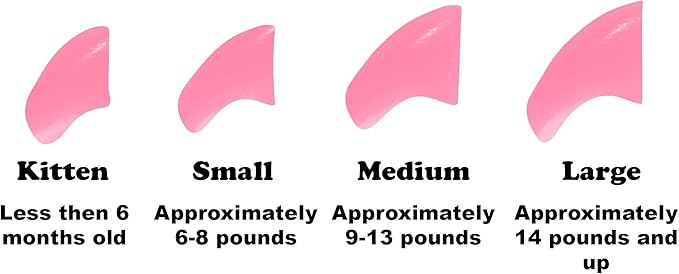 40 Pack Soft Nail Caps for Cat Claws Soft Pink Large-PawvioPets