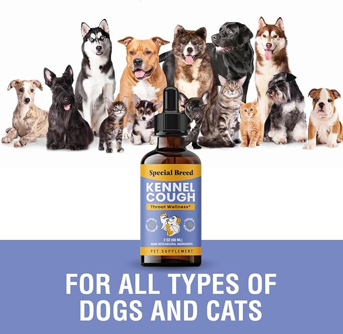 Cough Support for Dogs & Cats, Dry and Wet, Respiratory & Cold, Made in USA, 2oz-PawvioPets