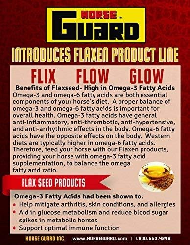 Flix 9 lb, 100% Flaxseed Healthy Treats for Horses, High in Omega-3-PawvioPets
