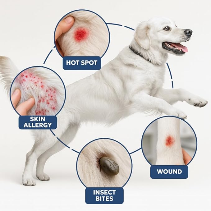 Forticept Clear Butter Dog Hot Spot Treatment Hydro Gel, Heals Dog Wound, Helps with Skin Yeast Infections, Ringworm, Insects Bites, Cuts, Rashes, Skin Allergy, 4 Ounces-PawvioPets