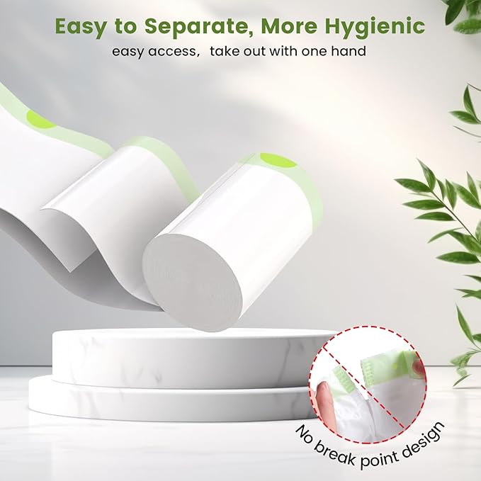 67 Count Cat Litter Bags for Pet Pura MAX Self-Cleaning Litter Box, Drawstring Kitty Liners for Automatic Waste Drawer Bin, Disposable Replacement Poop Trash Bag, Durable Leak-proof - 21 * 15.7 "-PawvioPets