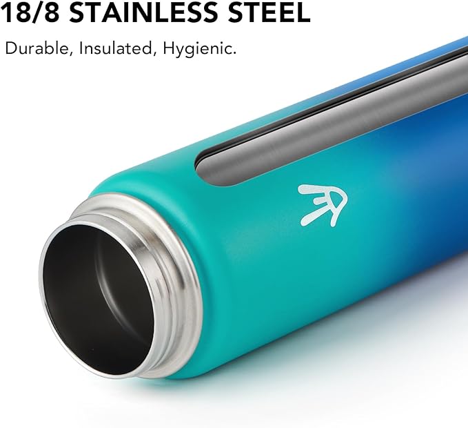 Enerbone 32 oz Insulated Water Bottle, Stainless Steel Bottle with Carrying Strap, Double-Wall Vacuum Insulation Design, Leakproof Sports Bottle with Straw, Keep Drinks Cold or Hot for Hours-PawvioPets