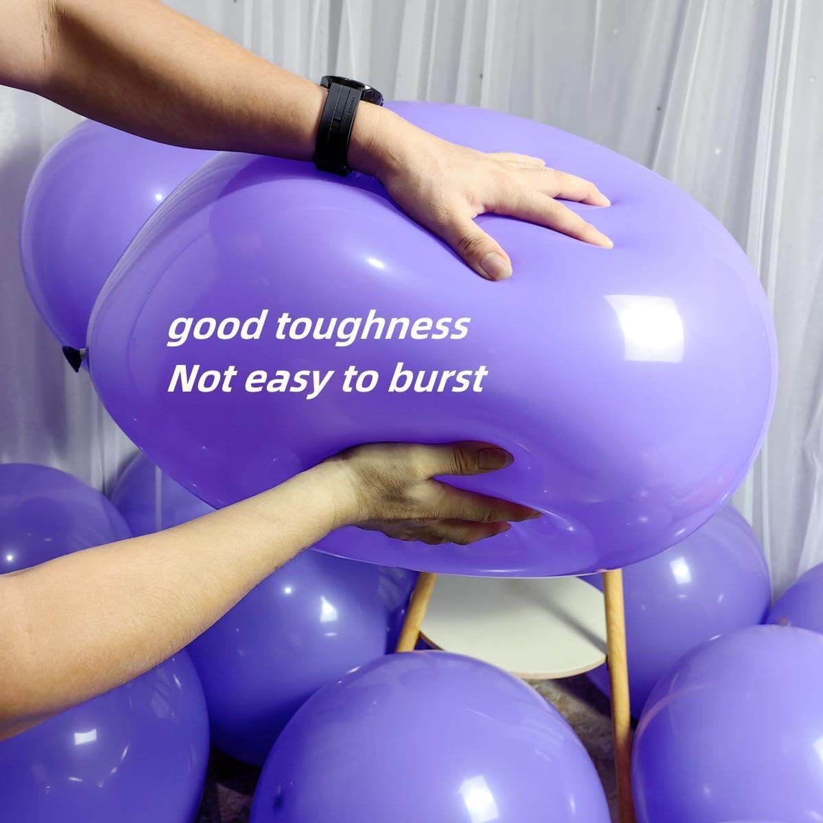 90 Pack Purple Balloons 18 inch Purple Latex Big Balloons for Party Decorations and Events ZWZLIULIAN