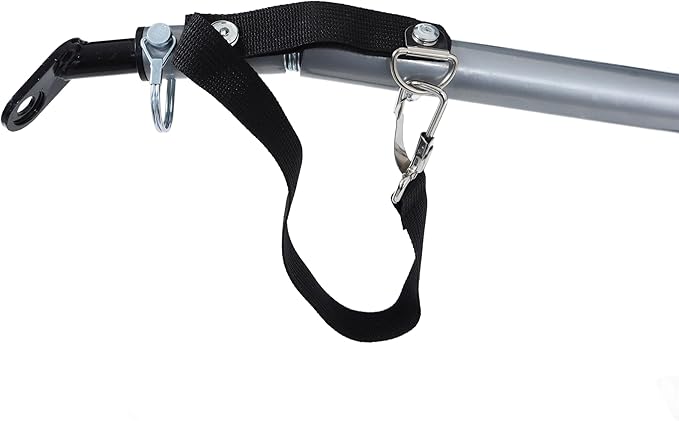 Blue-Grey Large Folding Bike Trailer for Dogs – Heavy-Duty Steel Frame, 66LB Capacity Pet Carrier for All-Terrain Cycling, Jogging & Camping Adventures!-PawvioPets