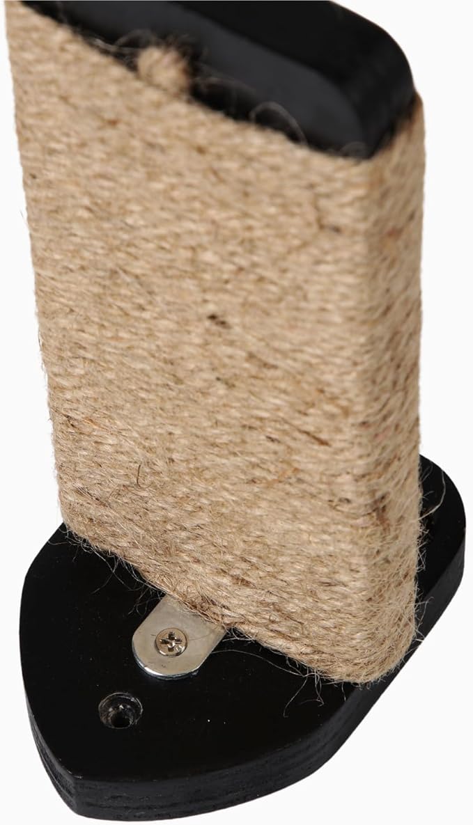 3 Pcs Cat Steps and Perches for Wall, Climbing Shelf With Hemp Rope, Wall-Mounted Furniture Set With Scratching Pads for Playing (Black)-PawvioPets