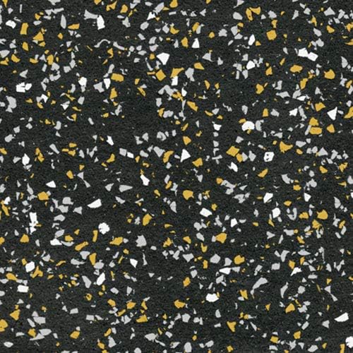 American Floor Mats - Extreme Rubber Gym Tiles - 1 Inch Thick Colorful Rubber Gym Tiles - Superior Shock and Sound Absorbing Tiles - 35% Gold/Grey/White 25 Tile Pack (Covers 100 Sq Ft)-PawvioPets