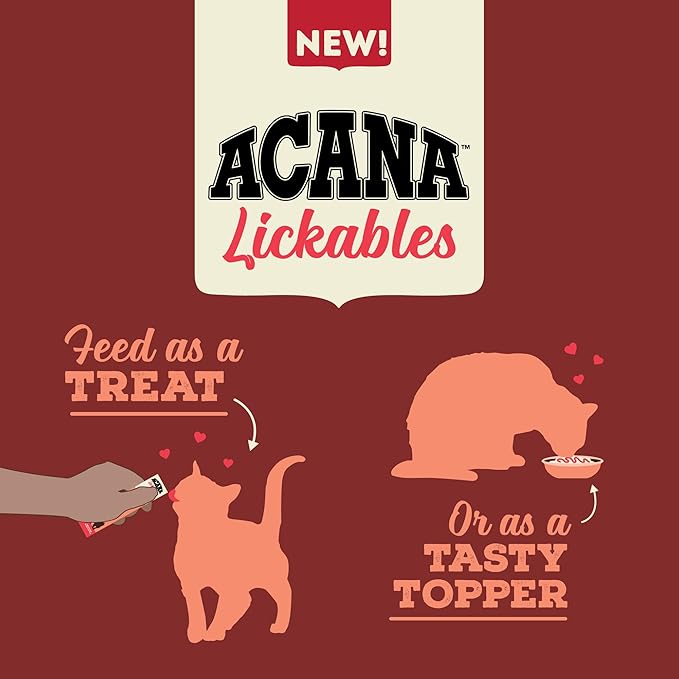 ACANA Lickables Cat Treats Salmon Recipe .5oz Tubes (5 Count)-PawvioPets