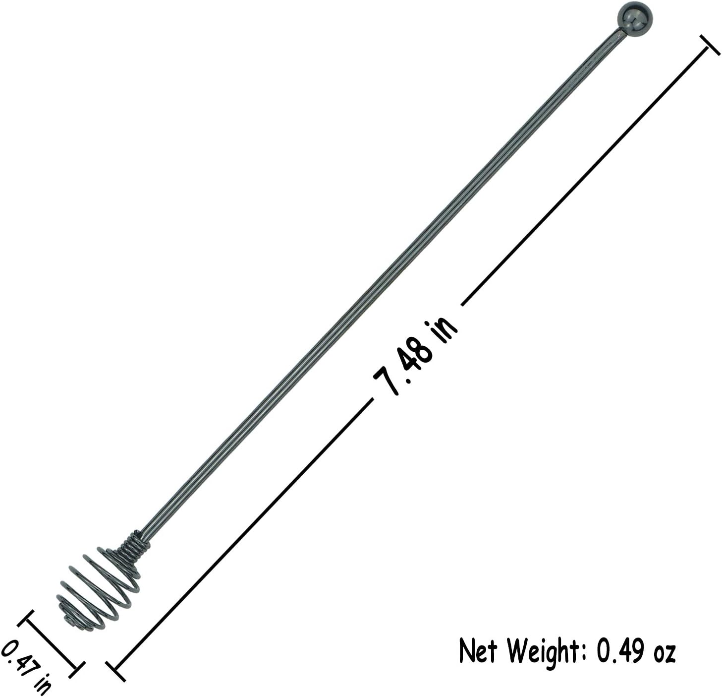 Coffee Stir Sticks,BURLIHOME Specialty Spoons Stainless Steel Spherical Mixing Spoon Solid/Hollow Swizzle Sticks For Drink/Cocktail/coffee,Home Bar Party Supply,Black-4 Pieces.