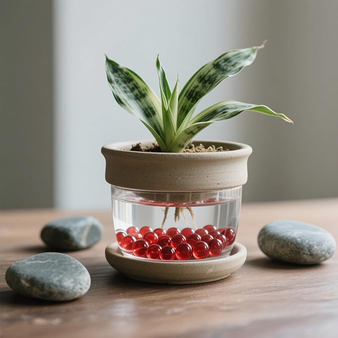 2.16LB Glass Beads Vase Filler Aquarium Gravel Decor Flat Glass Marbles Gems Pebbles Fish Tank Rocks Home Decorative Art Craft - Red-PawvioPets