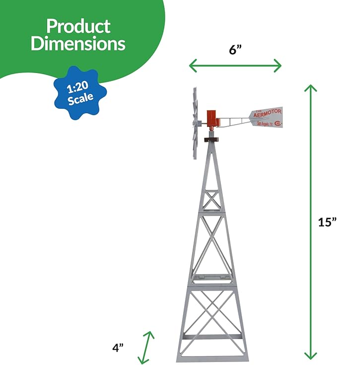 Big Country Toys Aermotor Windmill - 1:20 Scale-PawvioPets