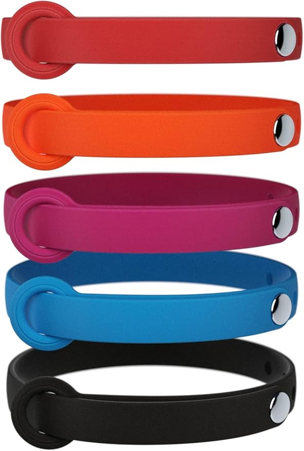 5 Pack Breakaway Cat Collar - Soft, Comfortable, and Lightweight Safety Buckle Collar with ID Tag Ring for Outdoor Cats and Kittens by Nuvuq (6 ⅞" to 10 ¼", Red, Orange, Pink, Blue and Black)-PawvioPets