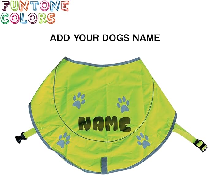 Custom Reflective Dog Vest Personalized High Visibility Reflective Jacket for Your Puppy Hunting Safety Gear with Elastic Strap & Clasp, Comfortable, Perfect for Day and Night Walks!-PawvioPets