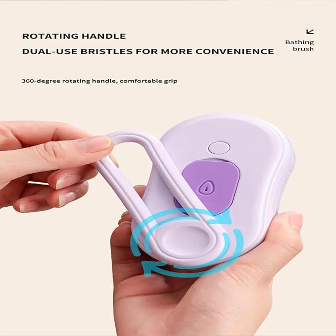 4 in 1 Cat Steam Brush Rechargeable pet spray comb Steam Brush for Cats and Dogs, Massage, Cleaning, Shedding & Combing Multifunctional Hair Removal Anti Static Grooming Tool for home (Purple)-PawvioPets