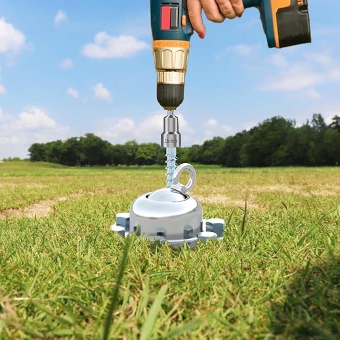 360° Swivel Dog Tie Out Cable and Stake - 2025 Upgrad Stainless Steel Dog Stake Dog Anchor for Small to Large Dogs - No Tangle Reflective Run Cable for Yard (Silver 10 ft Cable)-PawvioPets