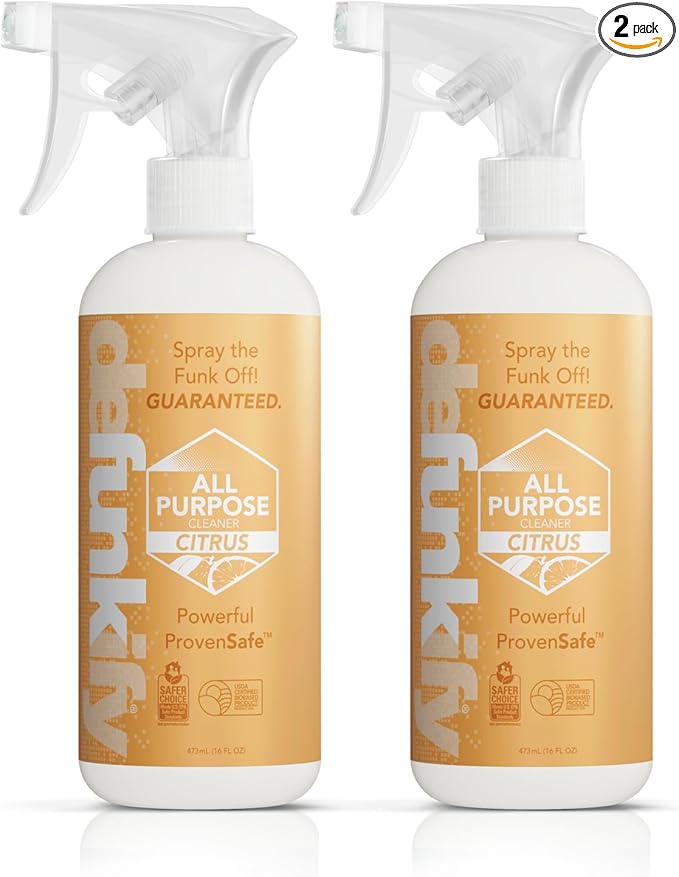 All Purpose Cleaner Spray, 16oz (2-Pack). 'Citrus' Essential Oil Multi-Surface Cleaner for Kitchen, Bathroom, Floor. 'ProvenSafe' Plant-Based Formula Concentrate Safe for Kids, Pets, Stone & Marble-PawvioPets