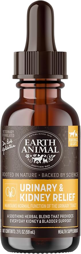 Earth Animal Herbal Remedies | Urinary and Kidney Relief | 2 fl oz-PawvioPets