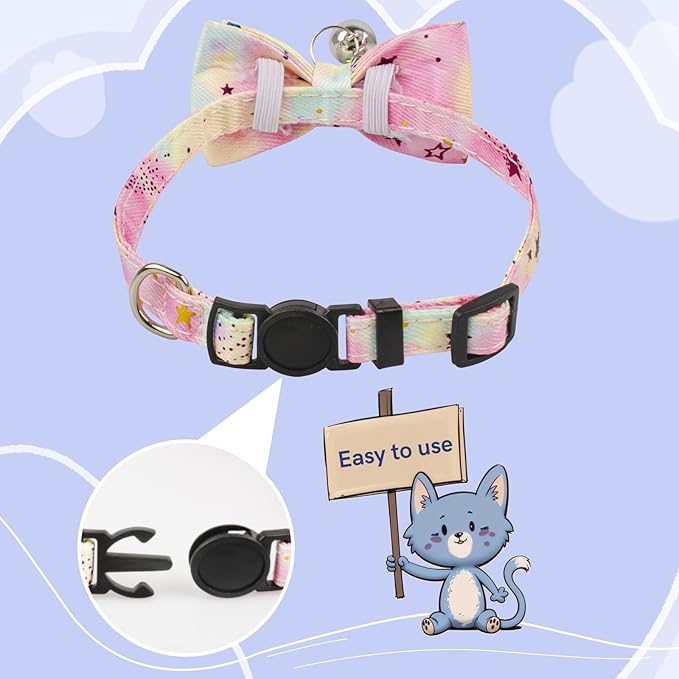 Cat Cone Collar Soft, Adjustable Protective Cats Neck Recovery Cones After Surgery-PawvioPets