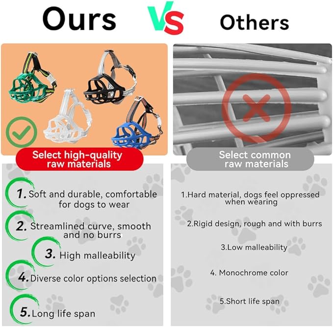 Dog Muzzle, Basket Muzzle for Small Medium Large Dogs, Anti-Biting and Chewing, Lightweight & Sturdy Cage Design, Allows Panting & Drinking, Ideal for Grooming & Training(Black Size XL)-PawvioPets