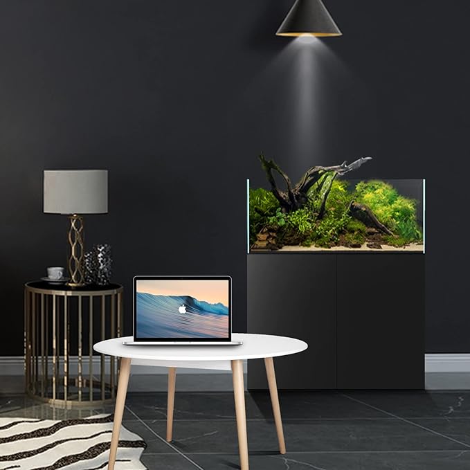 Fzone 9Gal Sharrow Rimless Low Iron Fish Tank Nova Clear Ultra-White 45° Mitered Edges Translucent Glass Anata Series Aquarium w/Black Foam Leveling Mat-PawvioPets