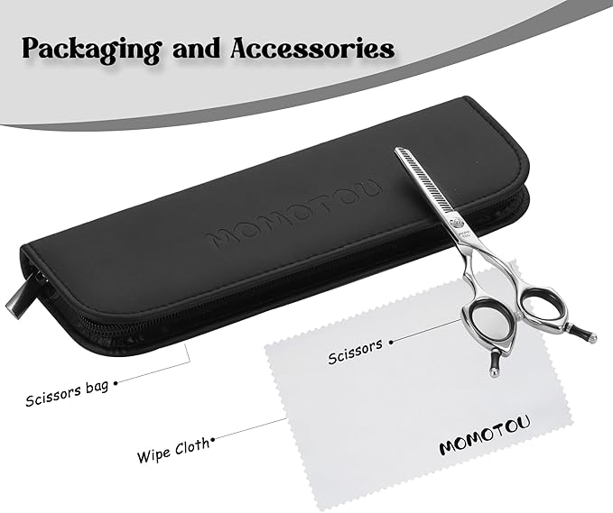 Dog Grooming Scissors 5 inch Small Thinning Scissors Super Light Professional 440C Stainless Steel Pet Shears for Trimming Face and Paws Nose Ear Easy Use.-PawvioPets