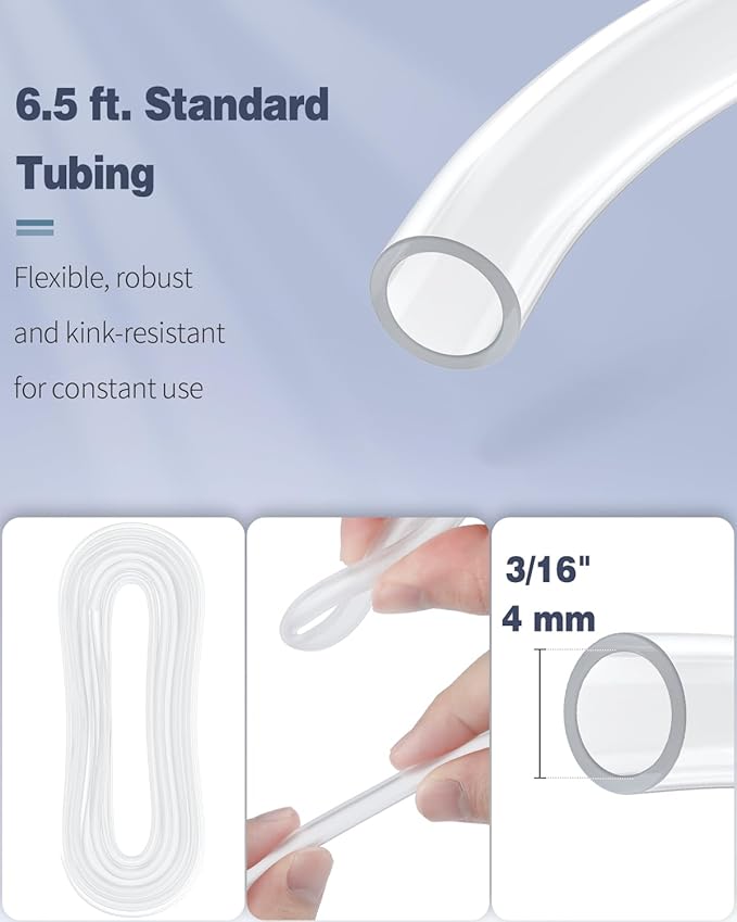 Pawfly Aquarium Air Pump Oxygen Pump for 10-200 Gallon Fish Tanks Buckets Dual Outlet Adjustable Ultra Quiet Aerator Pump with Accessories-PawvioPets