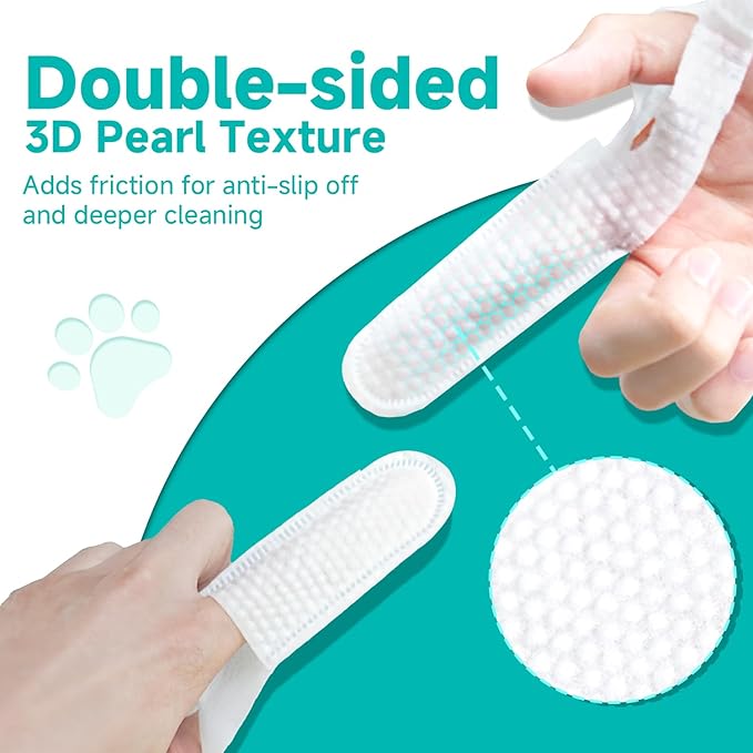 Ear Cleaner Finger Wipes for Dog & Cat [Finger Casing Design][Pet Ear Wipes with Tweezers] for Controlling Ear Infections and Ear Odor Reduce ear wax buildup Natural Ingredients Dog Ear Wipes-PawvioPets