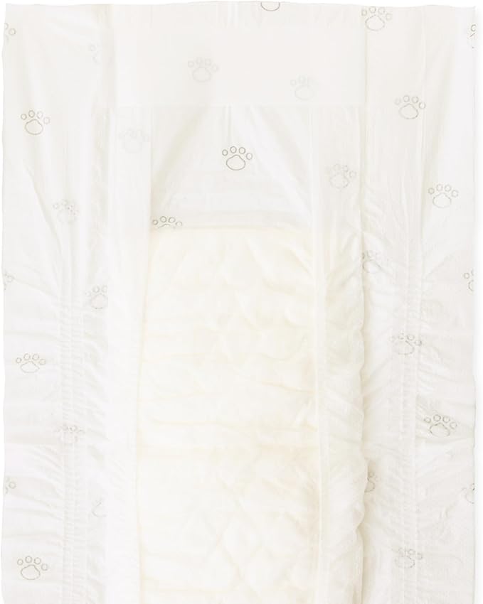 Amazon Basics Male Dog Diapers, 30 Count, X-Small, Ultra Absorbent Disposable Wrap with Secure Fit, Leakproof and Comfortable-PawvioPets