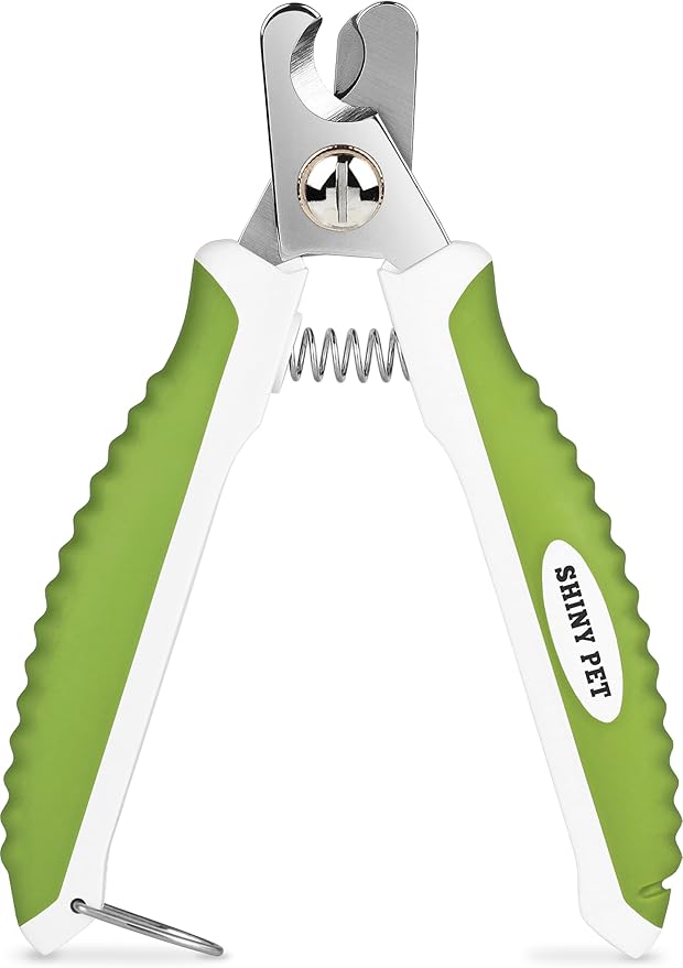 Dog Nail Clippers with Safety Guard - Pet Nail Clippers for Medium and Small Breed - Protective Nail Cutter, Safe Claw Trimmer, Ergonomic Toenail Scissors - Ebook Guide-PawvioPets