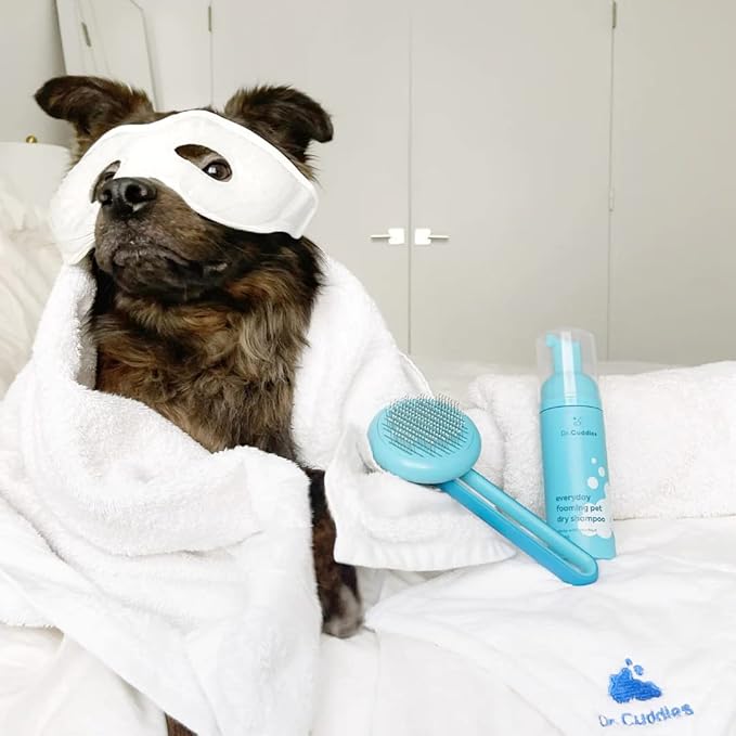 Foaming Dog Dry Shampoo, Waterless Dog Shampoo No Rinse - Waterless Cat Shampoo, Natural Botanicals & Deodorant for Fresh Smelling Fur on Dogs & Cats, Vet Formulated, Cleans & Conditions, Summer Pawty-PawvioPets