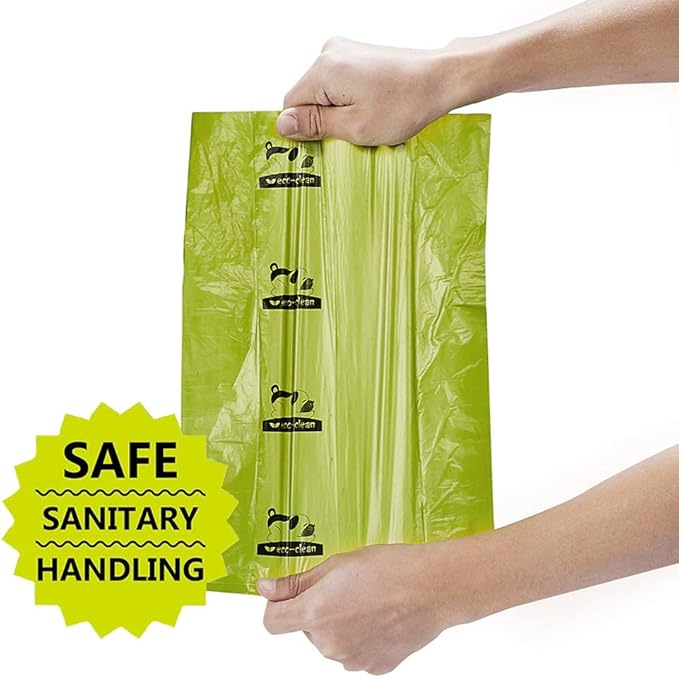 ECO-CLEAN Dog Poop Bags, 24 Rolls/360 Bags with Dispenser, Dog Waste Bags, Unscented, Leak-Proof, Easy Tear-Off-PawvioPets