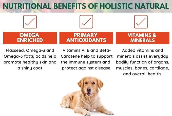 Bench & Field Holistic Natural Adult Dry Dog Food, Chicken Meal and Brown Rice Recipe 6.6 lb Bags (Pack of 2)-PawvioPets