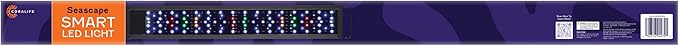 Coralife Fish Tank Aquarium Seascape WiFi/Bluetooth Smart LED Light Fixture, 48-54"-PawvioPets