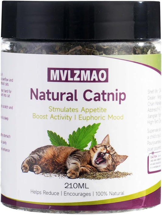 210ML Organic 100% Natural Catnip Cattle Grass Mint Taste Funny Cat Toy New Cat Toy Interactive Cat Toys Pet Supplies-PawvioPets