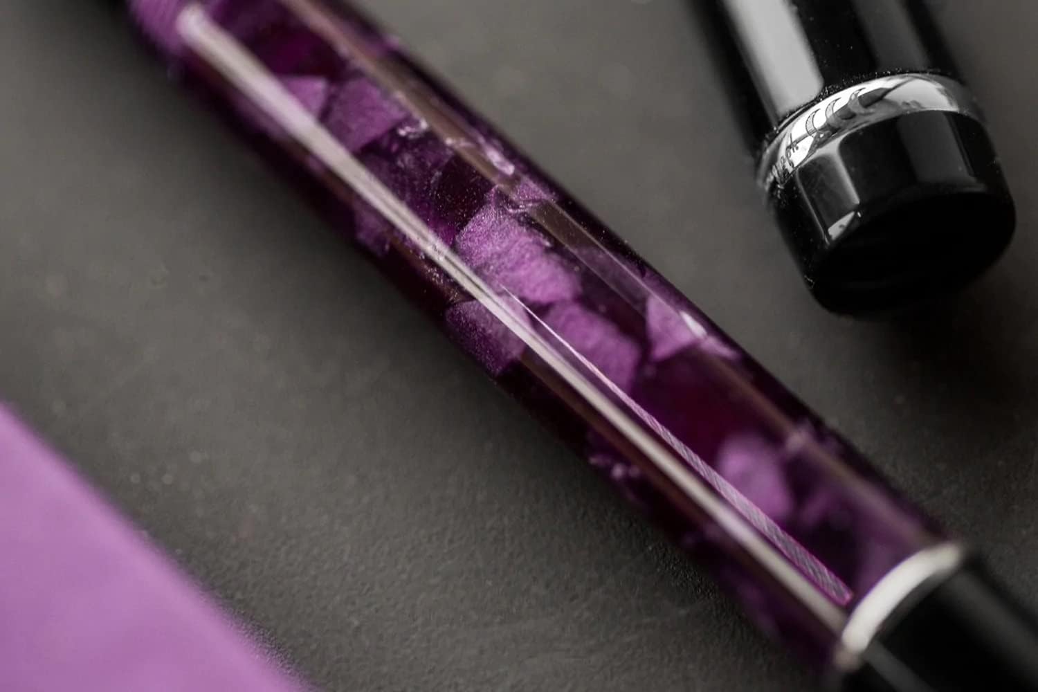 Conklin Duragraph Fountain Pen Purple Nights - Extra Fine Nib, Precision Writing Instrument with Rich Purple Finish