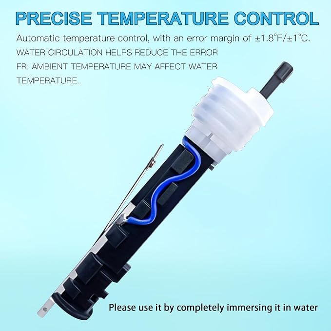 Aquarium Heater, 200W Submersible Fish Tank Heater with Precision Adjust Knob Thermostat and Suction Cup Suitable for Saltwater and Freshwater-PawvioPets