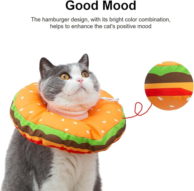 EWES Cat Cone Collar Soft S Size Alternative Neck Cones to Stop Licking Kitten Comfy Elizabethan Collars After Surgery Neuter Dog Donut Collar for Pet e Collar Recovery Shame-PawvioPets
