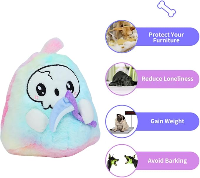 DODODOLA Dog Toys Puppy Toys Cute Squeaky Dog Toy with Crinkle Paper Stuffed Plush Halloween Dog Toys for Small Medium Large Dogs-PawvioPets