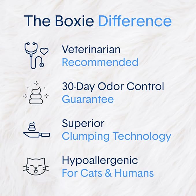 Boxie Gently Scented Cat Litter, Lightweight 30-Day Odor Control, Clumping, 11.5lb-PawvioPets