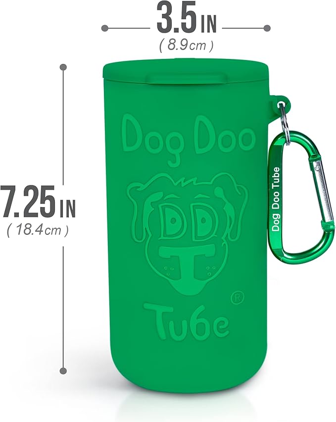 Dog Doo Tube Filled Dog Waste Bag Holders - Reusable Dog Poop Bag Tubes Designed to Keep in Odors and Germs-PawvioPets