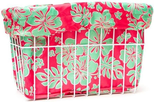 Cruiser Candy Bike Basket Liner Waterproof, Universal Fit for Most Bike Baskets, Stylish 2in1Tote, Bike Basket Cover, EBiKE Front Wire Or Wicker Bike Baskets Fits Up to 15x12x10-PawvioPets