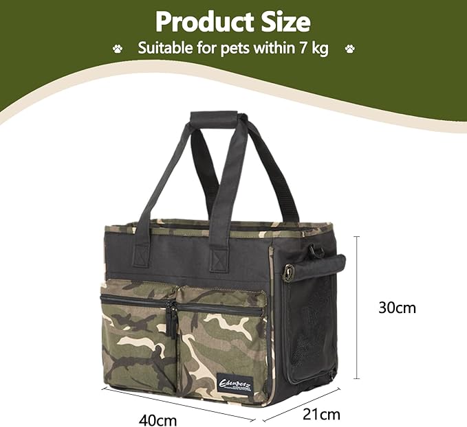 Cat Carrier Bag, Foldable Pet Bag Airline Approved, Pet Travel Carrier for Medium Cats Small Cats Dogs, Sturdy Transport Carriers Long Trips(Black)-PawvioPets