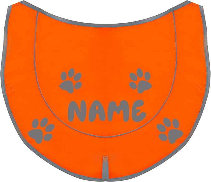 Custom Reflective Dog Vest High Visibility Reflective Jacket for Dogs Hunting Safety Gear with Elastic Strap & Clasp, Comfortable, Perfect for Day and Night Walks!-PawvioPets